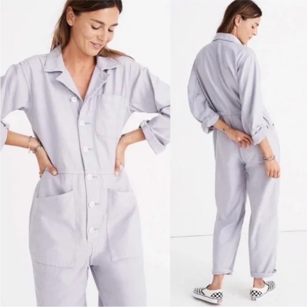 Madewell x As Ever Coveralls Jumpsuit Lilac purple Denim boiler suit women’s xs